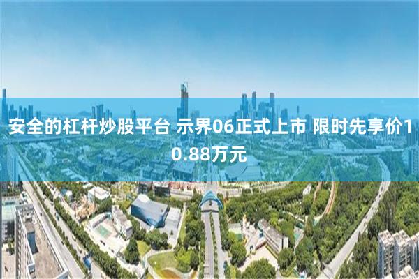 安全的杠杆炒股平台 示界06正式上市 限时先享价10.88万元