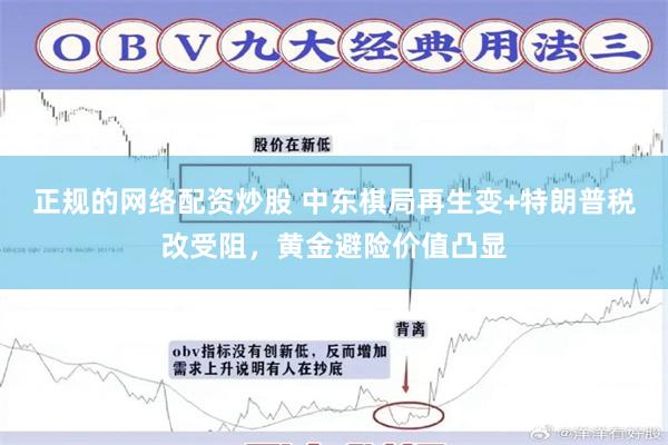 正规的网络配资炒股 中东棋局再生变+特朗普税改受阻，黄金避险价值凸显
