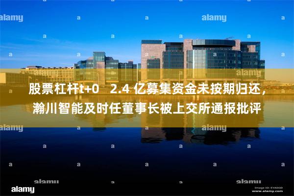 股票杠杆t+0   2.4 亿募集资金未按期归还，瀚川智能及时任董事长被上交所通报批评