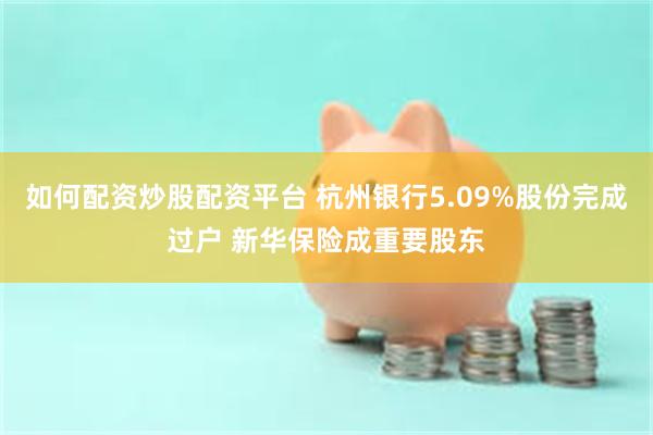 如何配资炒股配资平台 杭州银行5.09%股份完成过户 新华保险成重要股东