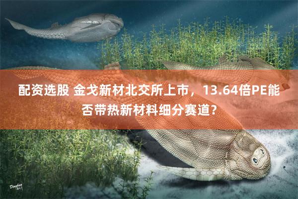 配资选股 金戈新材北交所上市,13.64倍PE能否带热新材料细分赛道?
