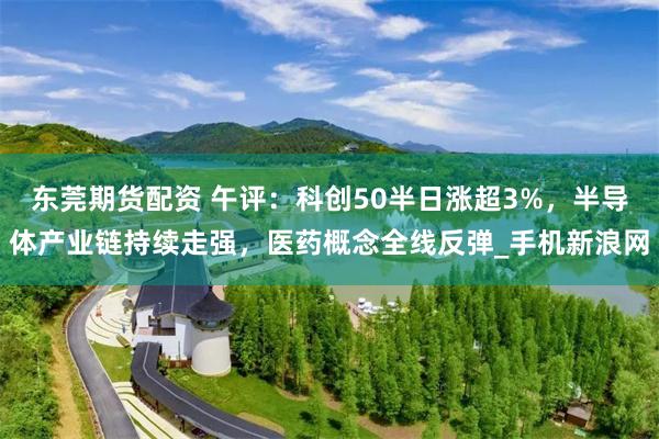 东莞期货配资 午评:科创50半日涨超3%,半导体产业链持续走强,医药概念全线反弹_手机新浪网
