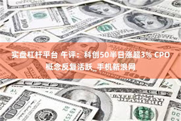 实盘杠杆平台 午评:科创50半日涨超3% CPO概念反复活跃_手机新浪网