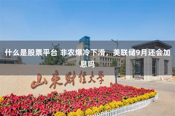 什么是股票平台 非农爆冷下滑，美联储9月还会加息吗