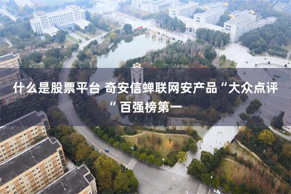 什么是股票平台 奇安信蝉联网安产品“大众点评”百强榜第一